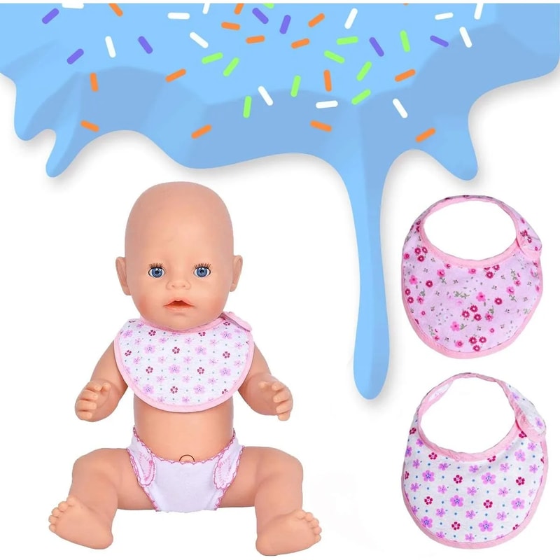 Reusable Baby Doll Diapers For Reborn Dolls Adjustable Soft Doll Underwear Set 4