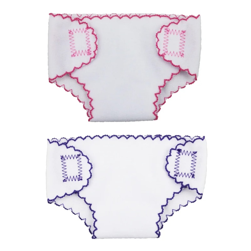 Reusable Baby Doll Diapers For Reborn Dolls Adjustable Soft Doll Underwear Set 6