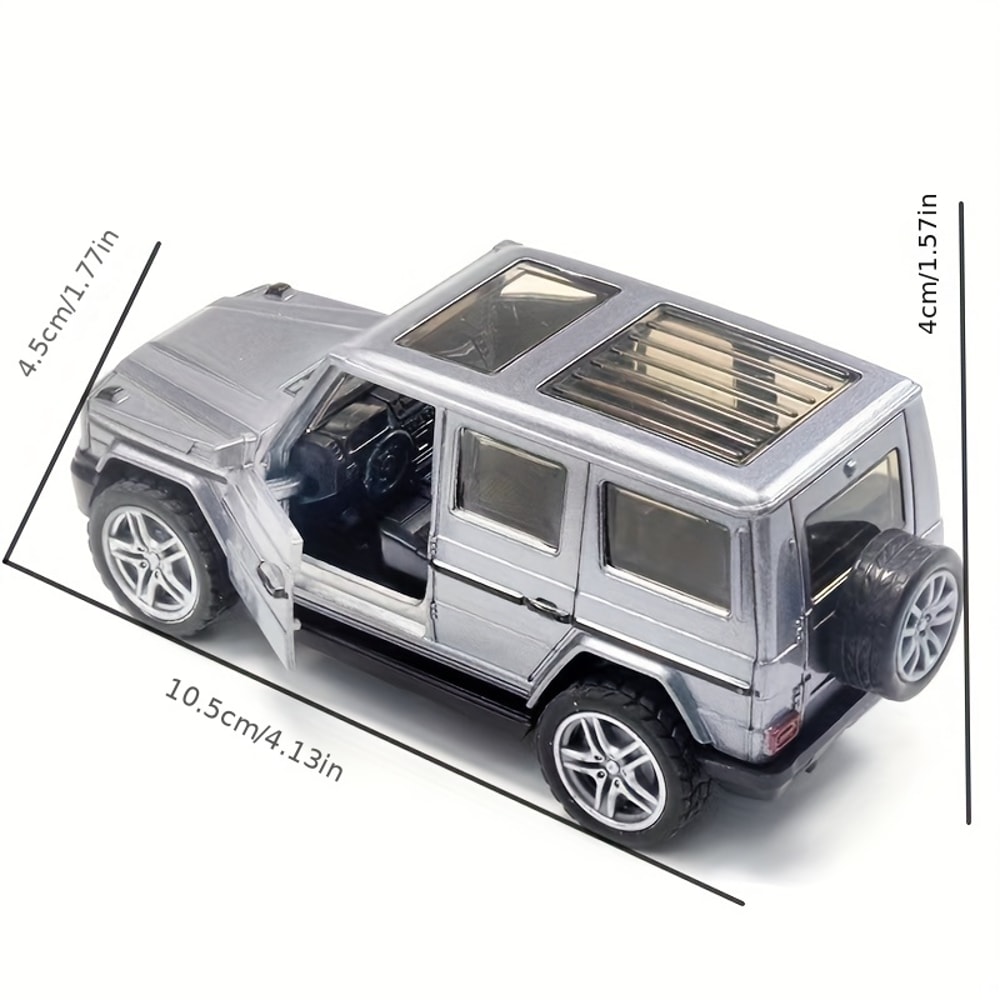 Adventure Force Diecast SUV Toy Car with Pull Back Action & Opening Doors