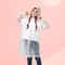 Kids Transparent Mermaid Raincoat Waterproof Cartoon Poncho For Toddlers Children 4