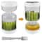 FlipDrain Pickle Container With Strainer Fork And Airtight Wet Dry Separation Jar 3