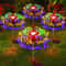 Solar Firework Garden Lights Waterproof LED Dandelion Landscape Decor