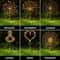 Solar Firework Garden Lights Waterproof LED Dandelion Landscape Decor