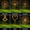 Solar Firework Garden Lights Waterproof LED Dandelion Landscape Decor