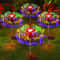 Solar Firework Garden Lights Waterproof LED Dandelion Landscape Decor