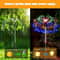 Solar Firework Garden Lights with Modes Waterproof Outdoor Pathway Decor