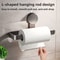 No Drill Wall Mounted Paper Towel Holder & Kitchen Storage Organizer Rack