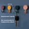 ColorPop Adhesive Wall Hooks Set Mini Multi Purpose Hooks For Easy Home Organization 1