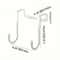 SpaceSaver Heavy Duty Double Hook Rack for Kitchen and Bathroom Doors