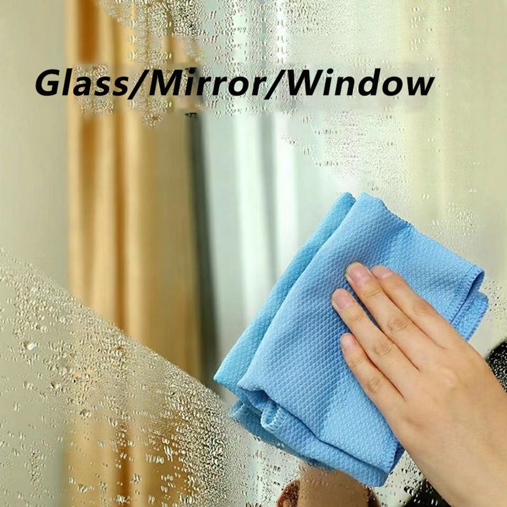 Ultra Absorbent Microfiber Dish Cloth Set For Kitchen Glass Cleaning 2