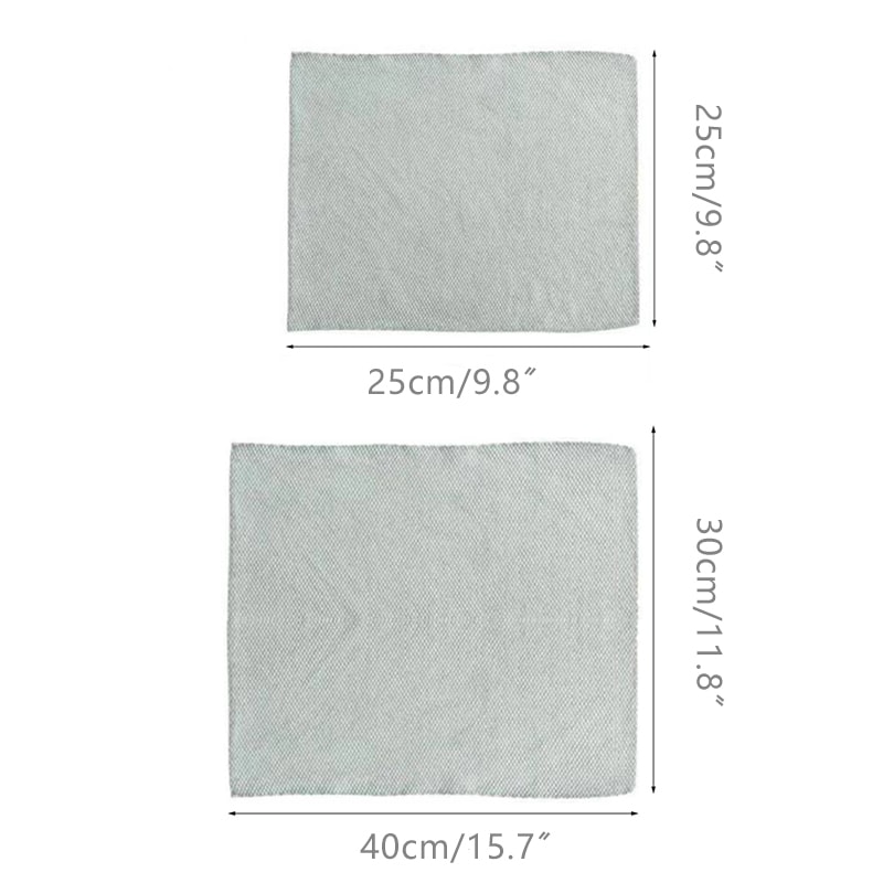 Ultra Absorbent Microfiber Dish Cloth Set For Kitchen Glass Cleaning 5