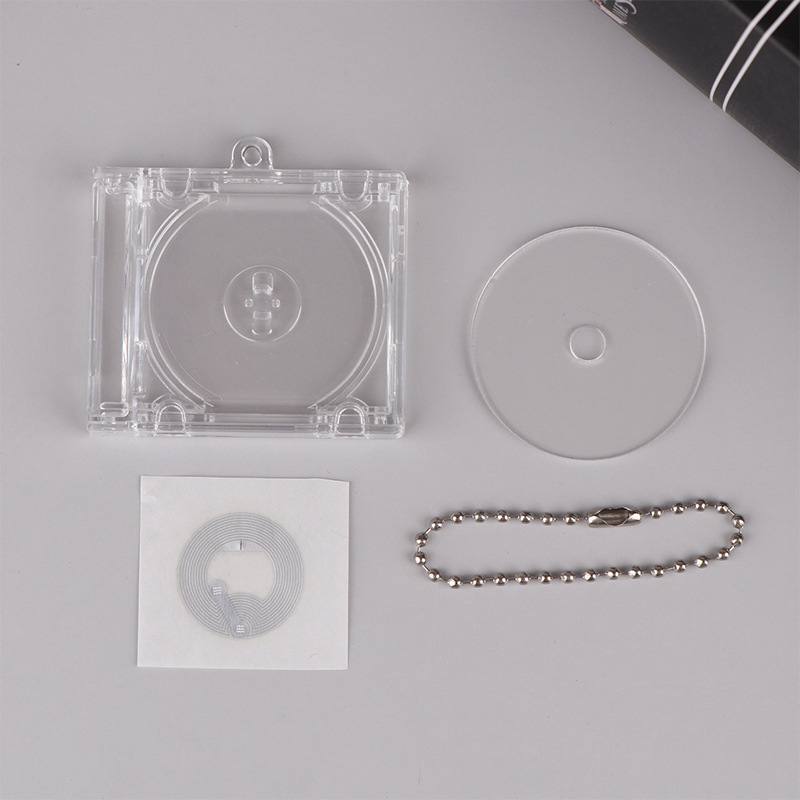 Retro NFC Keychain Mini CD Album Pendant For Bags Keys Collectors 5
