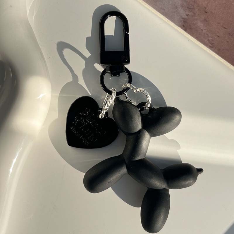 Balloon Dog Keychain Charm For Bags Cars Keys 0