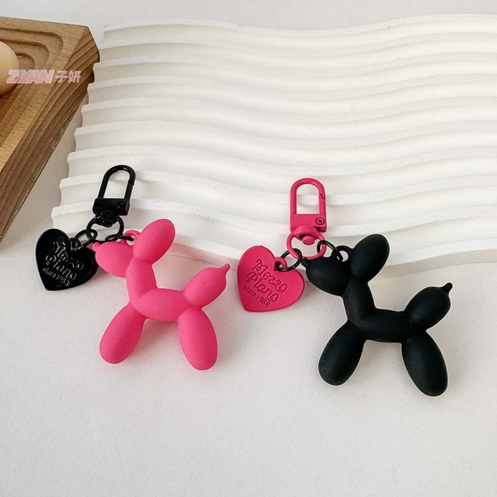 Balloon Dog Keychain Charm For Bags Cars Keys 2