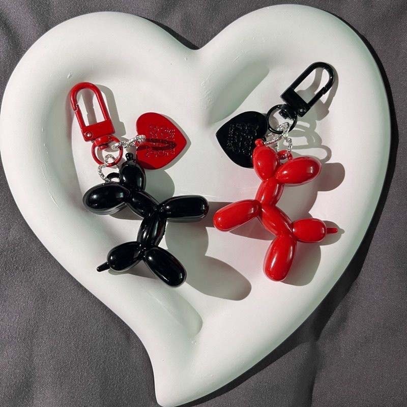 Balloon Dog Keychain Charm For Bags Cars Keys 3