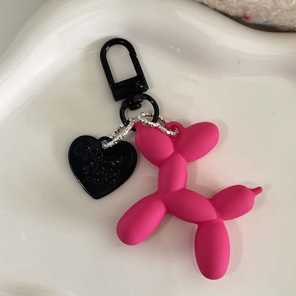 Balloon Dog Keychain Charm For Bags Cars Keys 6