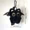 Big Eyed Plush Cat Keychain Cute Black Kitten Bag Charm for Backpacks & Keys
