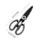 Premium Kitchen Shears Stainless Steel Bone Cutting Scissors for Meat, Fish & Vegetables