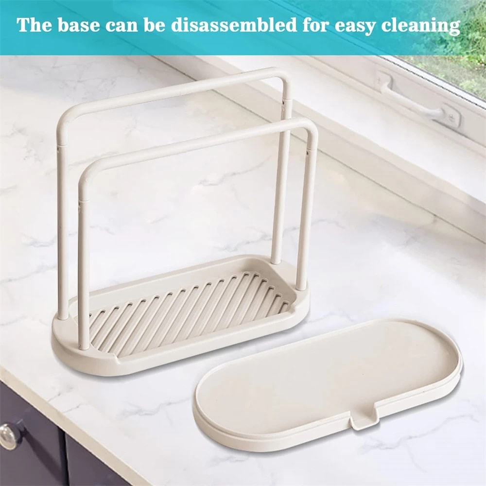 SinkMate Kitchen Sink Organizer Drain Shelf For Sponges Rags Cleaning Tools 4