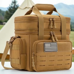 tactical insulated cooler bag leakproof lunch box for work, camping & outdoor travel