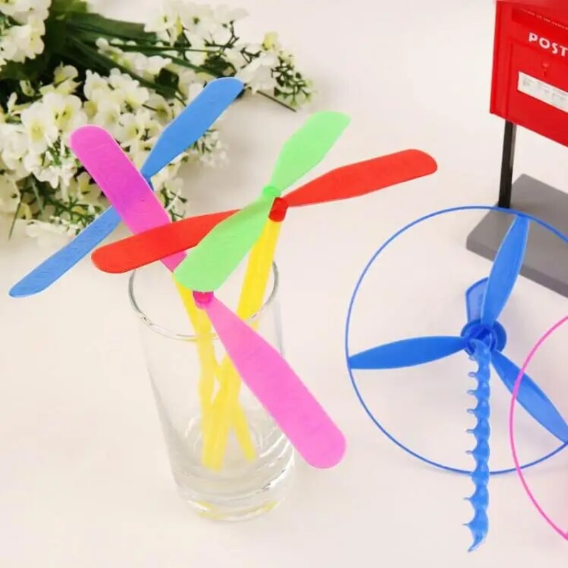 Bamboo Dragonfly Flying Toy Set For Kids Outdoor Fun Party Gifts 2