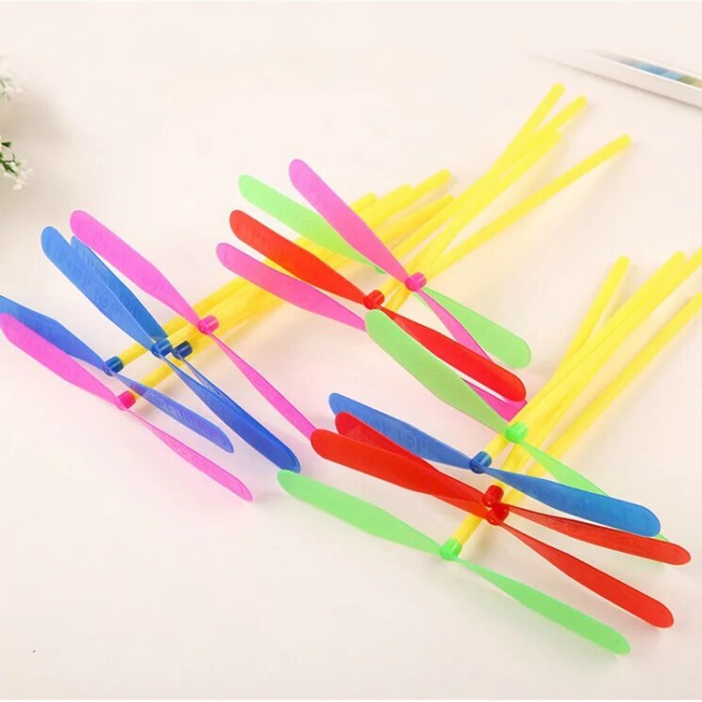 Bamboo Dragonfly Flying Toy Set For Kids Outdoor Fun Party Gifts 3