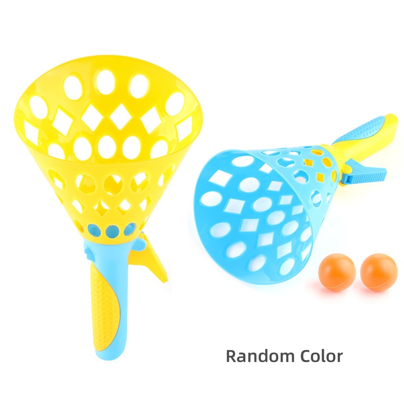 Rocket Pop Catch Ball Launcher Set for Kids and Family Outdoor Games