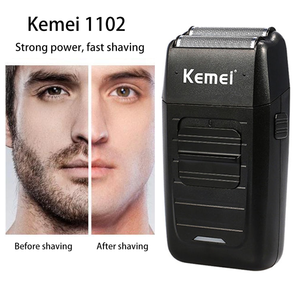 Cordless Foil Shaver for Men Rechargeable Electric Shaver with Twin Blade Beard Trimmer