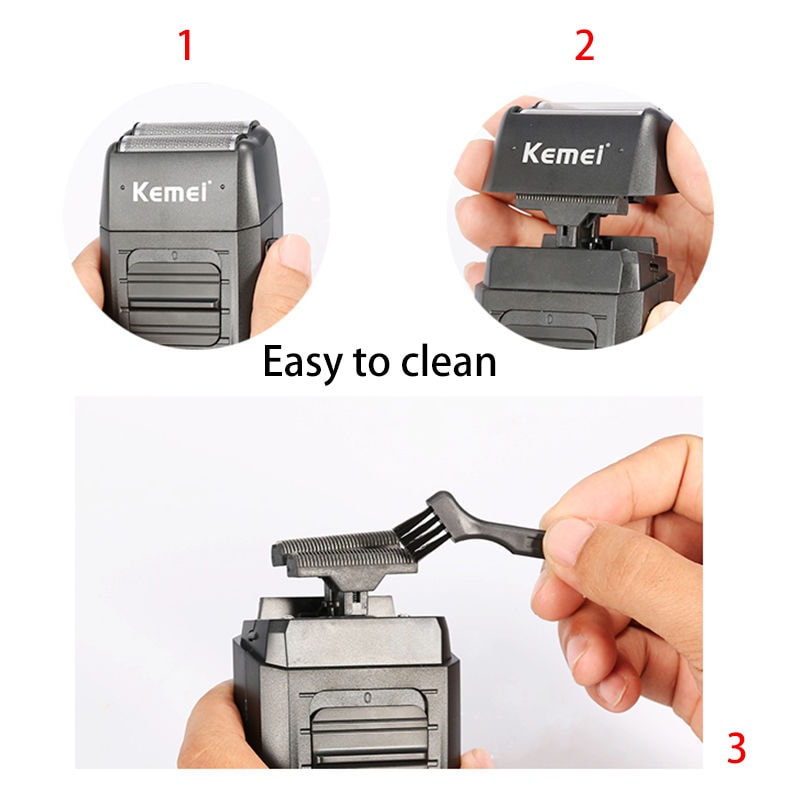 Cordless Foil Shaver for Men Rechargeable Electric Shaver with Twin Blade Beard Trimmer