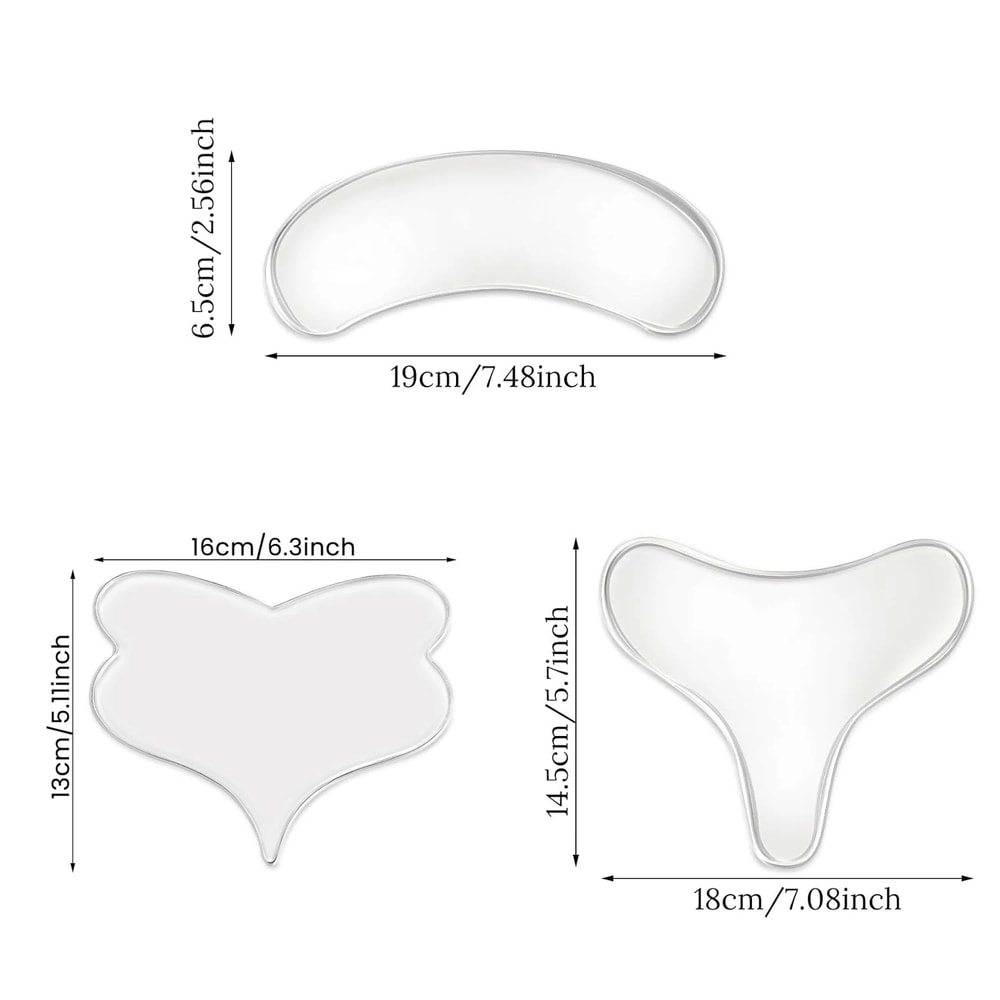 Silicone Chest Wrinkle Patch Reusable Anti Aging Chest Pad For Smoother Skin 3