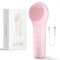 GlowTherm Silicone Face Scrubber Heated Facial Cleansing Brush with Speed Sonic Massage