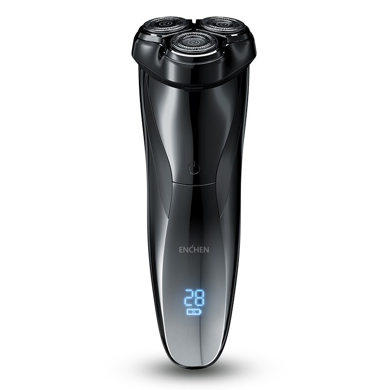 ENCHEN Blackstone Waterproof Electric Shaver for Men with Rotary Blades & Digital Display