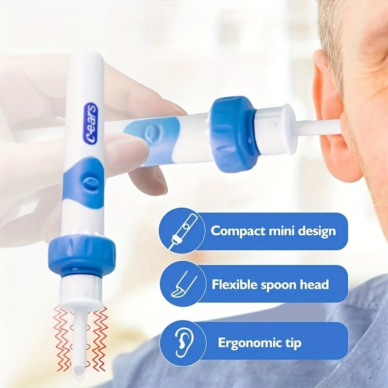ClearFlow Portable Ear Wax Removal Kit With Gentle Vacuum Suction Cleaner 1