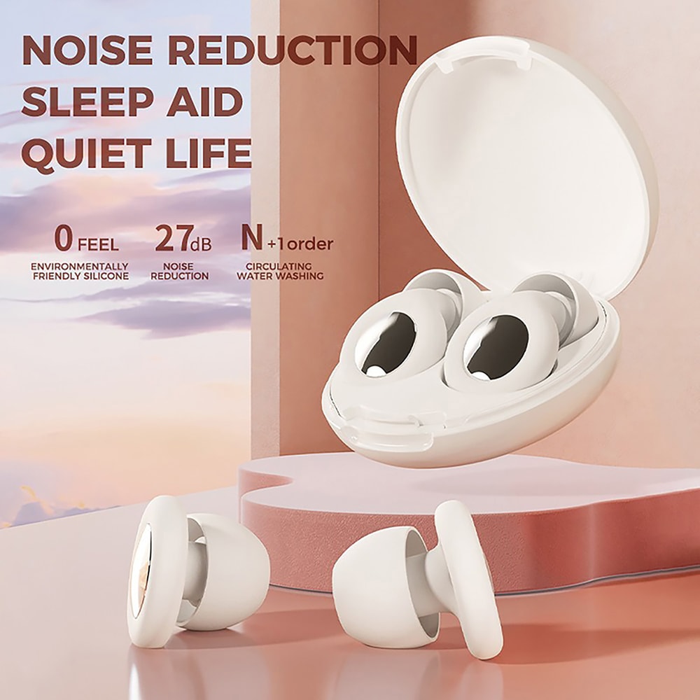 SilentComfort Sleep Ear Plugs for Noise Reduction and Reusable Hearing Protection