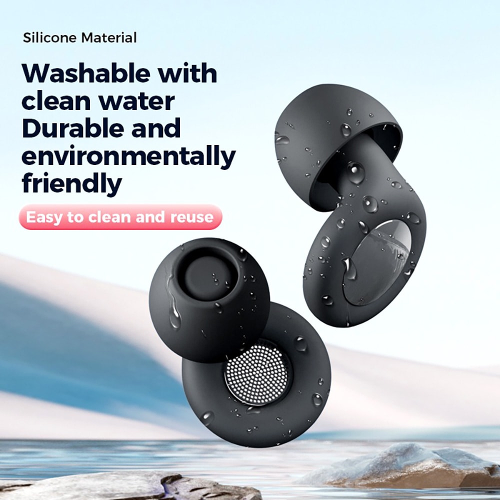 SilentComfort Sleep Ear Plugs for Noise Reduction and Reusable Hearing Protection