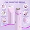 Bikini Trimmer & Electric Razor for Women Waterproof Wet & Dry Shaver