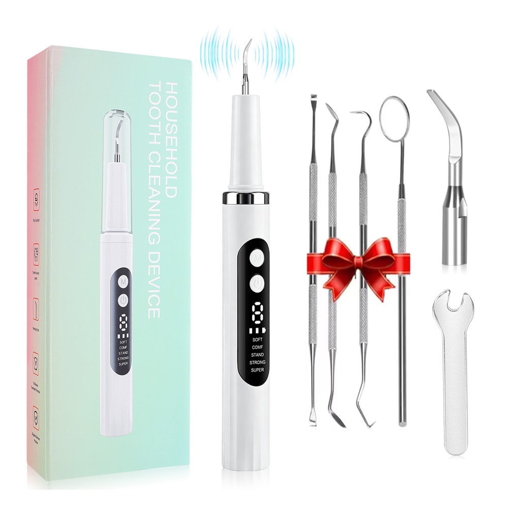 Ultrasonic Dental Plaque Remover With LED Light Cleaning Modes 0