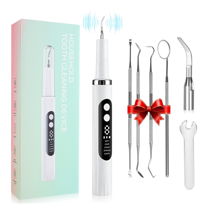 Ultrasonic Dental Plaque Remover With LED Light Cleaning Modes 0