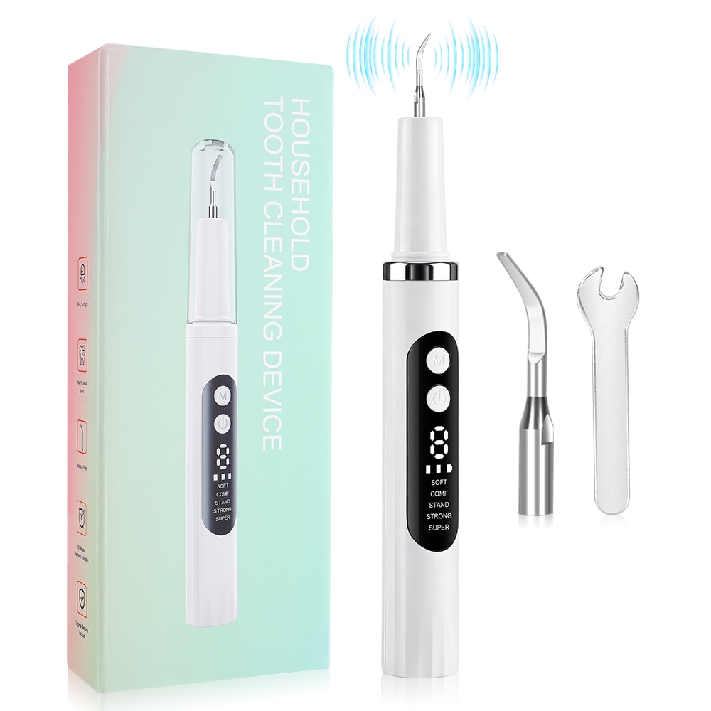 Ultrasonic Dental Plaque Remover With LED Light Cleaning Modes 6