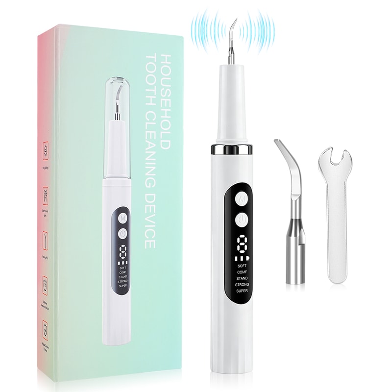 Ultrasonic Dental Plaque Remover With LED Light Cleaning Modes 6