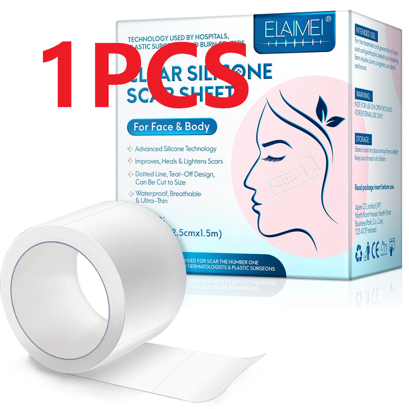 Invisible Silicone Scar Sheets Tape For Smooth Skin Recovery Reusable Scar Removal Strips 5
