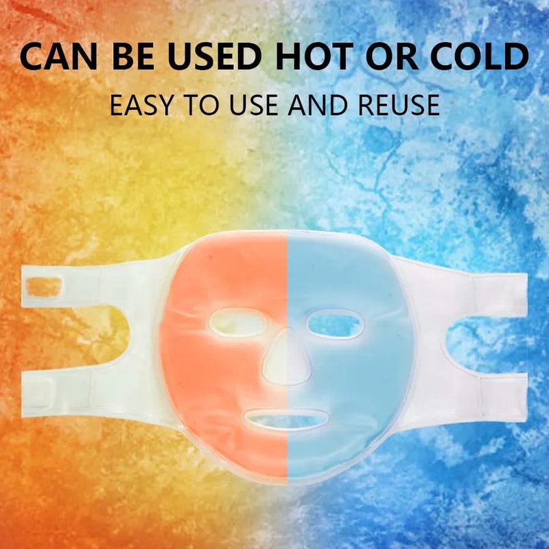 CryoGlow Cooling Gel Face Mask For Puffy Eyes Cold Therapy Skincare Mask 1