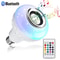 Bluetooth Speaker Light Bulb with RGB Color Changing LED and Remote Control