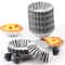 Piece Egg Tart Mold Set Reusable Stainless Steel Tart Pans for Mini Pies, Cupcakes & Pastry Baking