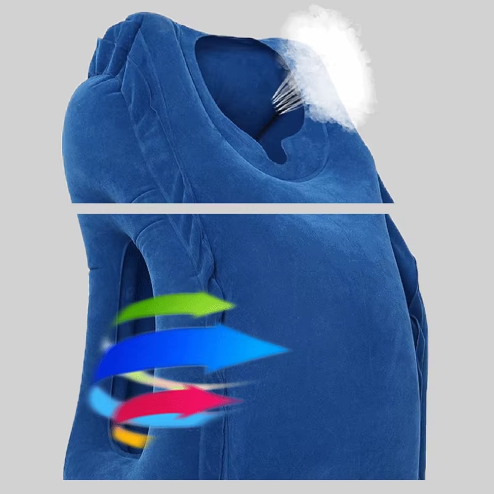 CloudRest Inflatable Travel Pillow for Airplanes, Office Naps & Outdoor Adventures
