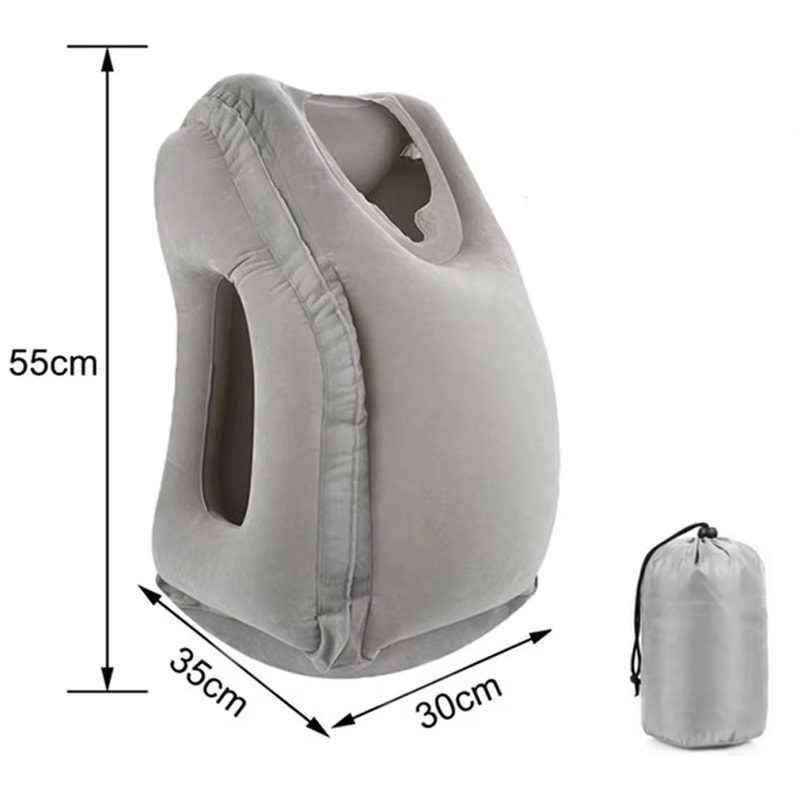 CloudRest Inflatable Travel Pillow for Airplanes, Office Naps & Outdoor Adventures