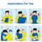 CloudRest Inflatable Travel Pillow for Airplanes, Office Naps & Outdoor Adventures