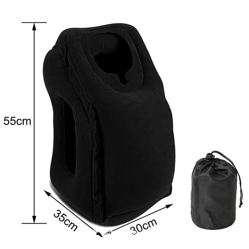 CloudRest Inflatable Travel Pillow for Airplanes, Office Naps & Outdoor Adventures