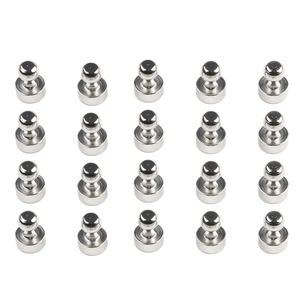 StrongHold Neodymium Magnets Pin Set Heavy Duty Magnetic Push Pins For Fridge Office Whiteboard 6