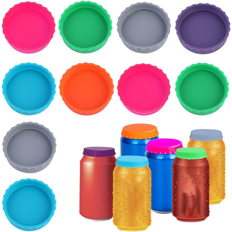 Silicone Soda Can Lid Pack Leakproof Beverage Sealer For Soda Beer Sparkling Drinks 3